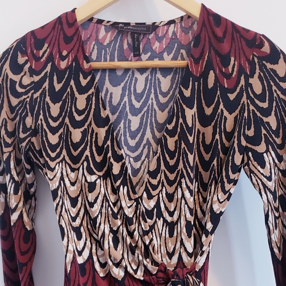 BCBG Long-Sleeve Wrap Dress - Size XXS - Picture 10 of 10